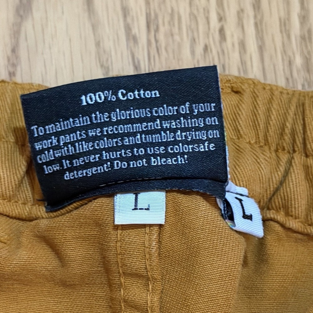 Big Bud Press Pencil Pants Womens Large Brownish High Waisted Cotton Tapered Leg - Picture 5 of 12